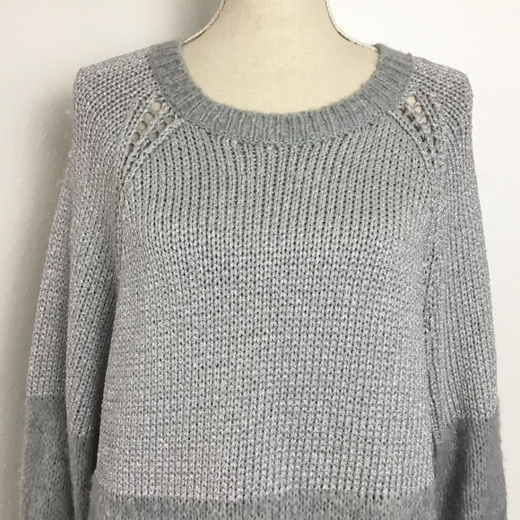 Michael Kors Pullover Sweater Metallic Grays - Picture 8 of 8